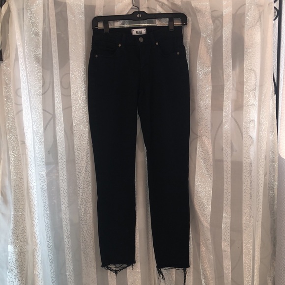 Paige Verdugo Ultra skinny black jeans- sz 25 - Picture 1 of 5